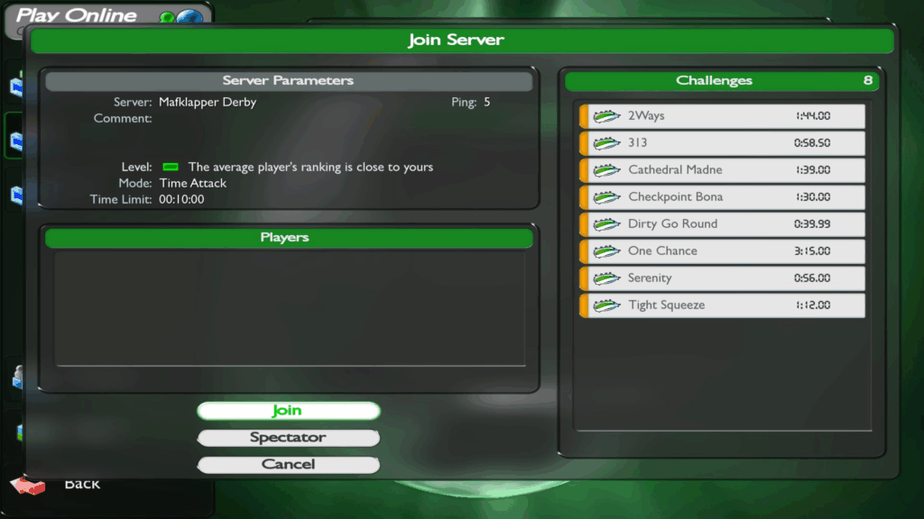 TrackMania Nations Forever Server